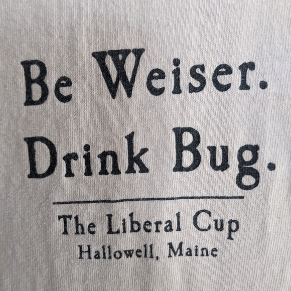 The Liberal Cup Pub Hallowell Maine Bug Lager T-shirt, Large - Picture 6 of 6
